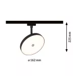PAULMANN Reflektor na szynoprzewód URail HILDOR LED DIM 15W 850lm 3000K 230V czarny matowy/ metal