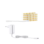 PAULMANN Taśma Led Full COB SimpLED zestaw kompletny 1.5m 7W 750lm 384led/m 3000K 12VA 230/24V DC biały / transparentny