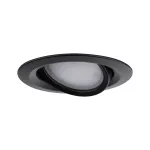 PAULMANN Oprawa do wbudowania NOVA LED PLUS DIM wychylna 6W 470lm 93mm 2700K IP65 230V czarny matowy