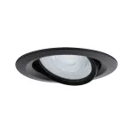 PAULMANN Oprawa do wbudowania NOVA LED PLUS DIM wychylna GU10 max.35W 93mm IP65 230V czarny matowy / aluminum