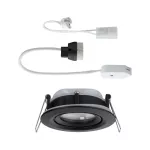 PAULMANN Oprawa do wbudowania NOVA LED PLUS DIM wychylna GU10 max.35W 93mm IP65 230V czarny matowy / aluminum