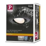 PAULMANN Oprawa do wbudowania NOVA LED PLUS DIM wychylna GU10 max.35W 93mm IP65 230V czarny matowy / aluminum