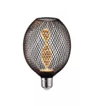 PAULMANN Źródło światła LED METALLIC GLOW GLOB czarny Helix E27 3,5W 110lm 1800K 230V