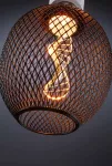 PAULMANN Źródło światła LED METALLIC GLOW GLOB czarny Helix E27 3,5W 110lm 1800K 230V