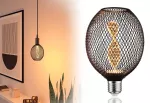 PAULMANN Źródło światła LED METALLIC GLOW GLOB czarny Helix E27 3,5W 110lm 1800K 230V