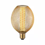 PAULMANN Źródło światła LED METALLIC GLOW GLOB mosiądz Spiral E27 4.2W 200lm 1800K 230V