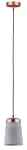 Neordic Stig Lampa wisząca max. 1x20W E27 230V Szary/Miedziany Mat Beton/Metal