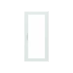 CTT27S drzwi, transparentne, białe do obudów typu ComfortLine z zamkiem, 1071x521mm (WxS)