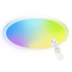 VITO LED 36W, plafon oświetleniowy, 3500lm, IP20, 3000/4000/6500K + RGB, pilot, biały, Ø 400