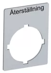 Tabliczka z oznaczeniem: Återställning