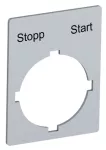 Tabliczka z oznaczeniem: Stopp Start