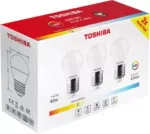 TOSHIBA Żarówka LED N_3PACK G45 E27 4.7W 3000K 470lm