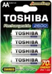 TOSHIBA Akumulator TNH-6GAE AA 2600mAh x4