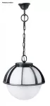 SU-MA lampa wisząca zewnętrzna kule z koszykiem 250 E27 czarny/patyna IP43 K 1018/1/KPO 250 OP