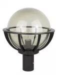 SU-MA lampa stojąca zewnętrzna kule z koszykiem 250 E27 czarny/patyna IP43 K 5002/1/KPO 250 OP