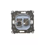 SIMON 55 WMDA-P96xx7-116 Gniazdo HDMI + RJ45 kat.6. (moduł); Grafitowy mat