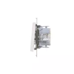 SIMON 55 WMDL-0103xx-111 Łącznik schodowy (moduł) 10 AX, 250 V~, szybkozłącza; Biały mat