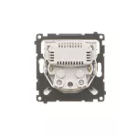 SIMON 55 WMDW-001112-111 Gniazdo wtyczkowe z zintegrowaną ładowarką 2xUSB A (moduł), 2.1 A, 5 V DC, 230 V; Biały mat *Wycofany z oferty - do wyczerpania zapasów magazynowych