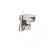 SIMON 55 WMDW-001112-143 Gniazdo wtyczkowe z zintegrowaną ładowarką 2xUSB A (moduł), 2.1 A, 5 V DC, 230 V; Aluminium mat *Wycofany z oferty - do wyczerpania zapasów magazynowych