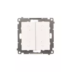 SIMON 55 WMDL-TEZ2-111 Łącznik/przycisk roletowy podwójny, elektroniczny (moduł); Biały mat