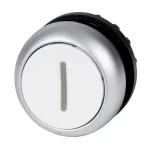 M22-DR-W-X1 przycisk płaski biały z symbolem X1
