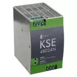 KSE  48024N 230/ 24VDC 20A Zasilacz impulsowy stabilizowany IP20 na szynę DIN TH-35 z zabezpieczeniem, możzliwością regulacji napięcia