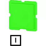 11TQ25 Wkładka przycisku zielona, I