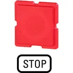 110TQ25 Wkładka przycisku czerwona, STOP