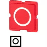 10TQ25 Wkładka przycisku czerwona, 0
