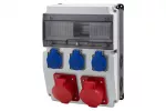 Rozdzielnica CAJA 12M BICOLOR - gniazda 2x32A 5p, 3x230V IP44