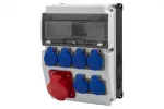 Rozdzielnica CAJA 12M BICOLOR - gniazda 16A 5p, 6x230V IP44