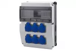 Rozdzielnica CAJA 12M BICOLOR - gniazda 6x230V IP44