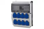 Rozdzielnica CAJA 12M BICOLOR - gniazda 8x230V IP44