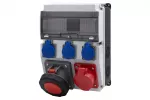 Rozdzielnica CAJA 12M BICOLOR - gniazda 16A 5p, 63A 5p, 3x230V IP44