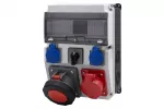 Rozdzielnica CAJA 12M BICOLOR - gniazda 32A 5p, 63A 5p, 2x230V, 0/1(63A) IP44