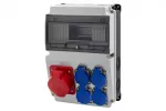 Rozdzielnica LAGO 10M BICOLOR - gniazda 32A 5p, 4x230V IP44