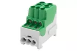 Blok rozdzielczy DBR 100A 2x25 / 6x10 zielony