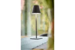 LAMPKA STOŁOWA LED FIZZI, 2,5W, 200lm, DC 5V, 1A,4000 K, BATERIA 4000 mAh, ŚCIEMNIALNA, CZARNA