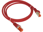 Patch-cord S/FTP kat.6A LSOH 0.25m czerwony ALANTEC