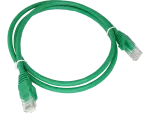 Patch-cord U/UTP kat.5e PVC 0.25m zielony ALANTEC