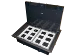 Puszka podłogowa (floorbox) 12M (45x45) regulowana głębokość, do podłogi technicznej (wylewka opcjonalnie) ALANTEC