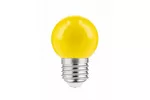 ŹRÓDŁO ŚWIATŁA LED, B45C, YELLOW, E27, 1,0W, AC220-240V, 270°, 50lm