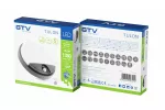 OPRAWA TULON LED Z CZUJNIKIEM RUCHU, 15W, 1350lm, 4000K, AC220-240V, IP54, OKRĄGŁA, CZARNY