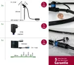 PAULMANN Zestaw ogrodowy Plug & Shine PLANTINI 3x2W 3000K IP65 24V zestaw antracyt / aluminium