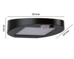 PAULMANN Oprawa elewacyjna solar RYSE LED 3000K 30lm z czujnikiem ruchu + zmierzchu IP44 antracyt
