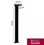 PAULMANN Oprawa ogrodowa solar RYSE LED 1,2W czujnik ruchu 30lm 3000K IP44 antracyt / tworzywo sztuczne