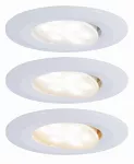 PAULMANN Zestaw opraw do wbudowania CALLA LED 3x5W 400lm okrągła stała 3000/4000/6500K IP65 230V biały matowy