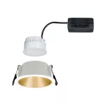 PAULMANN Oprawa do wbudowania COLE COIN LED 3-STEP DIM 1x6W 470lm 2700K IP44 230V biały / złoty-matowy