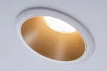 PAULMANN Oprawa do wbudowania COLE COIN LED 3-STEP DIM 1x6W 470lm 2700K IP44 230V biały / złoty-matowy