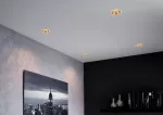 PAULMANN Oprawa do wbudowania COLE COIN LED 3-STEP DIM zestaw 3x6W 470lm 2700K IP44 230V biały / złoty-matowy